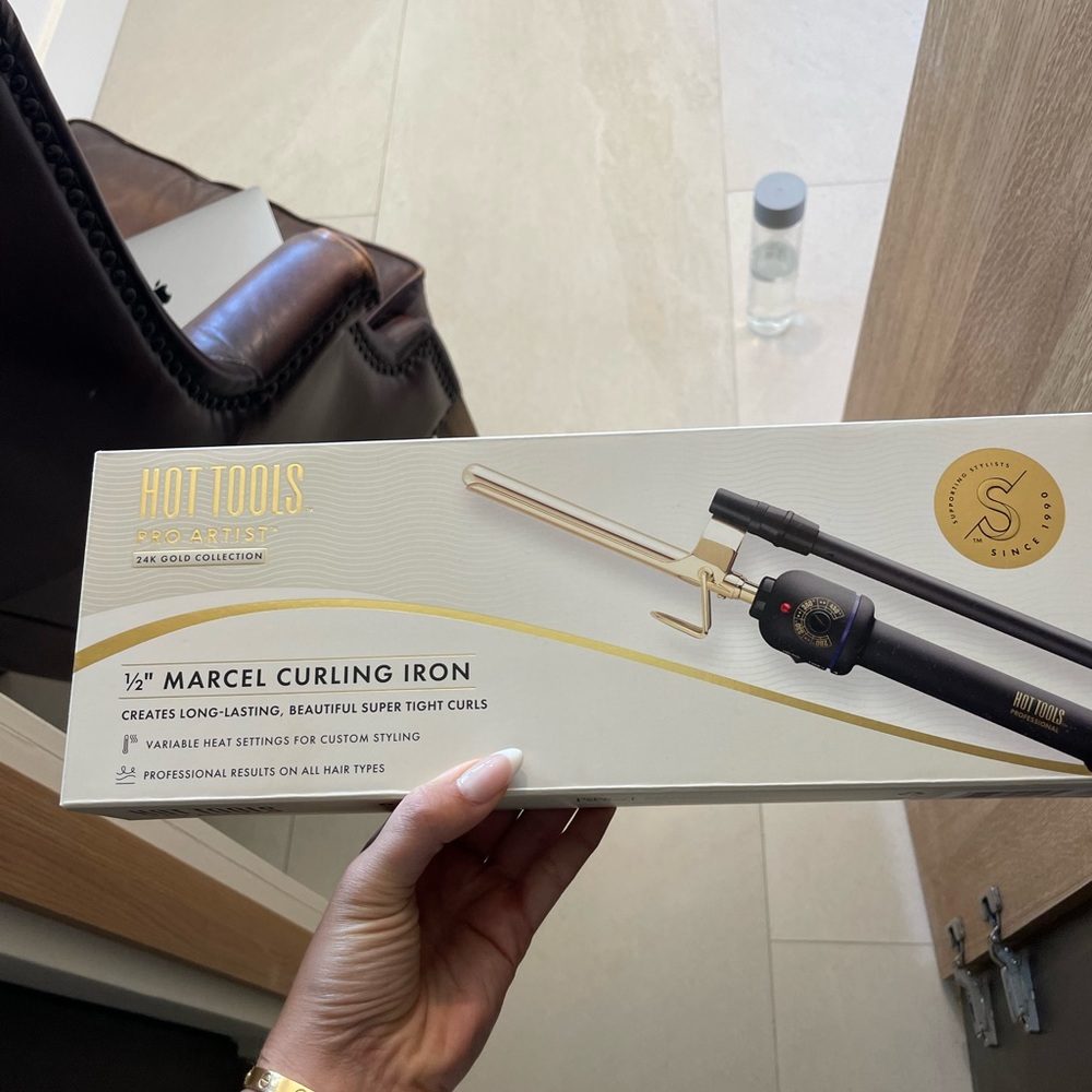 Curling iron, 1/2 inch, unopened